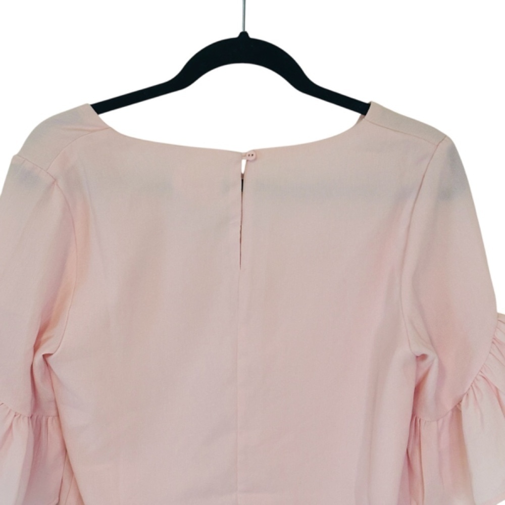 ShowPo Pink pastel Flounce sleeve Blouse SZ 6 - Picture 8 of 10